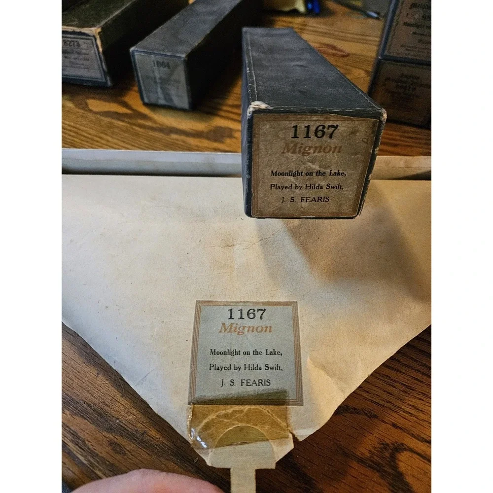 Lot of 2‎ Old MIGNON Player Piano Rolls / Hilda Swift